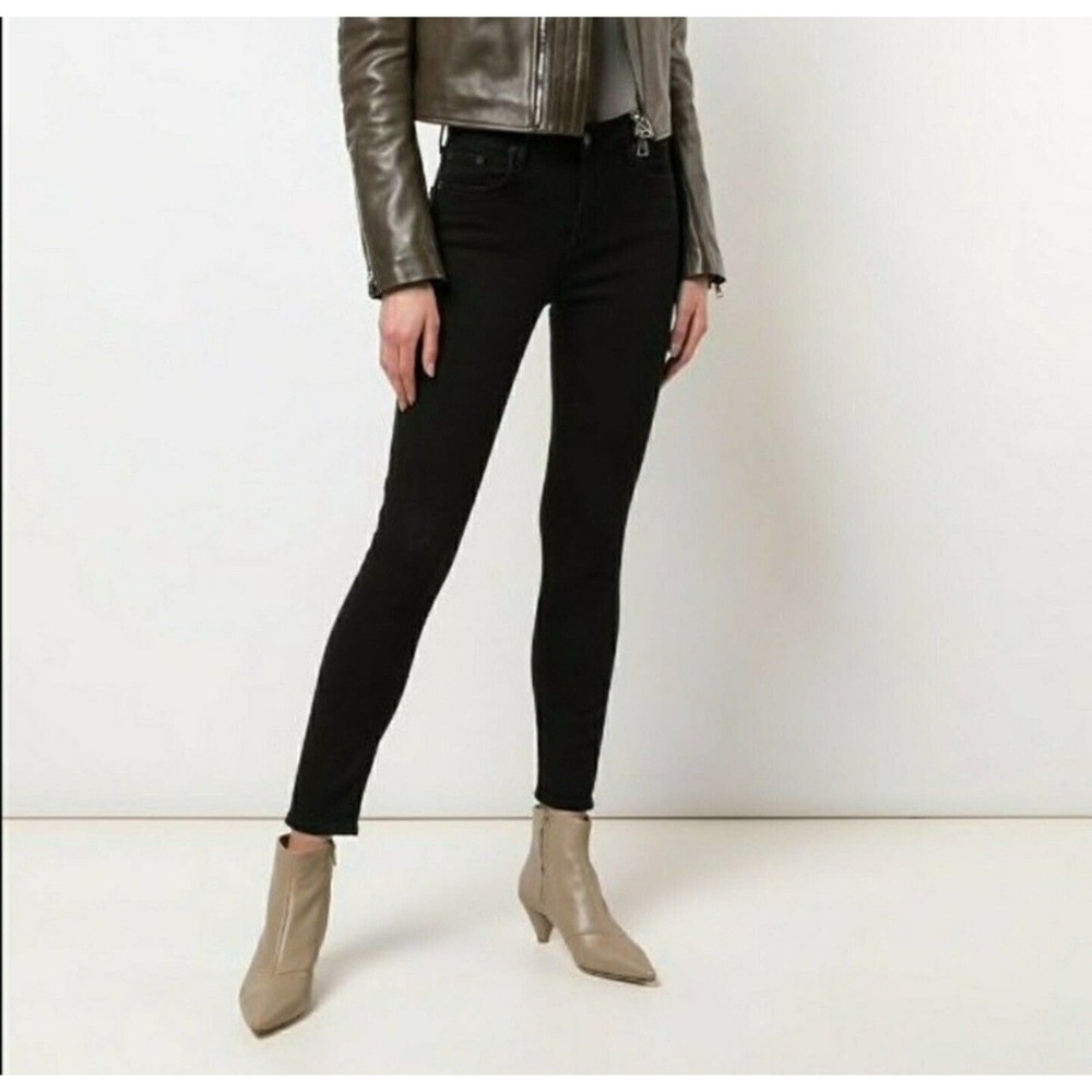AGOLDE Women's Black High Rise Filter Free Skinny Jeans Size 30